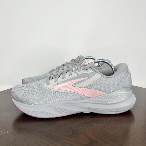 Brooks Shoes - Brooks Adrenaline 24 Shoes Women's 8.5B Gray Running Trainers Sneakers Athletic